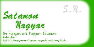 salamon magyar business card